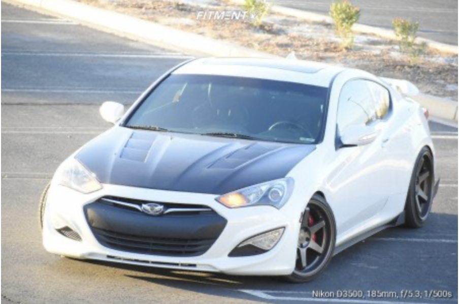 photo 1 Hyundai Genesis Coupe custom wheels 19x9.5, ET +22, tire size 245/35 R19. 19x10.5 ET+22 265/35 R19