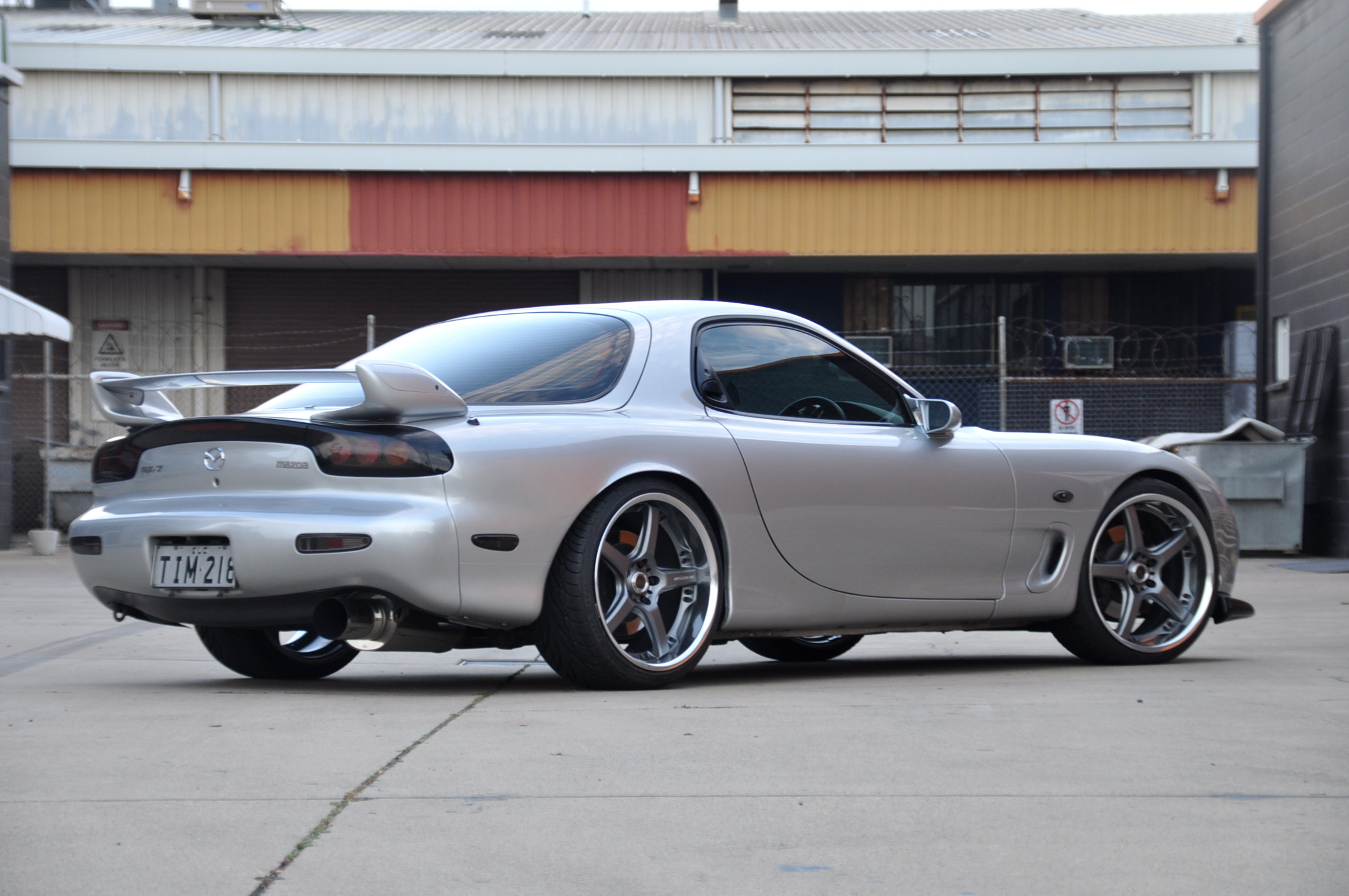 photo 1 Mazda RX-7 custom wheels Volk Racing GTS 19x9.5, ET +28, tire size 225/35 R19. 19x10.5 ET+28 265/30 R19