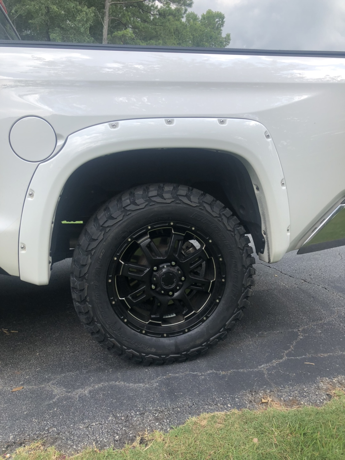 photo 2 Toyota Tundra custom wheels  black TSS wheels 20x, ET , tire size 265/75 R20. x ET