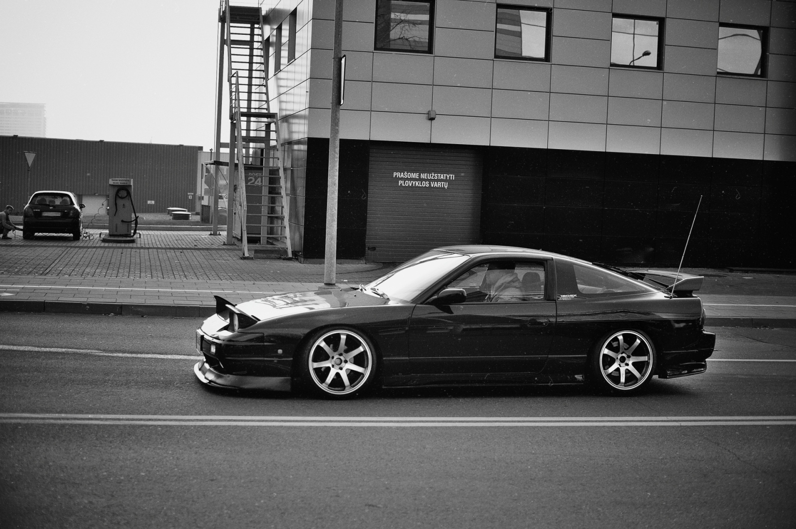 photo 1 Nissan S13 custom wheels GReddy Gravity Gullflame 18x9.5, ET +15, tire size 225/35 R18. 18x9.5 ET+25 225/40 R18