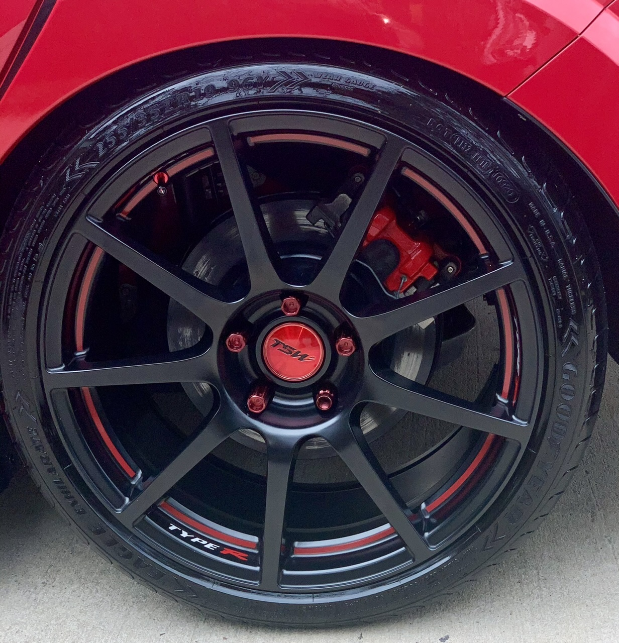 photo 3 Honda Civic custom wheels   19x9.5, ET +41, tire size 255/35 R19. x ET