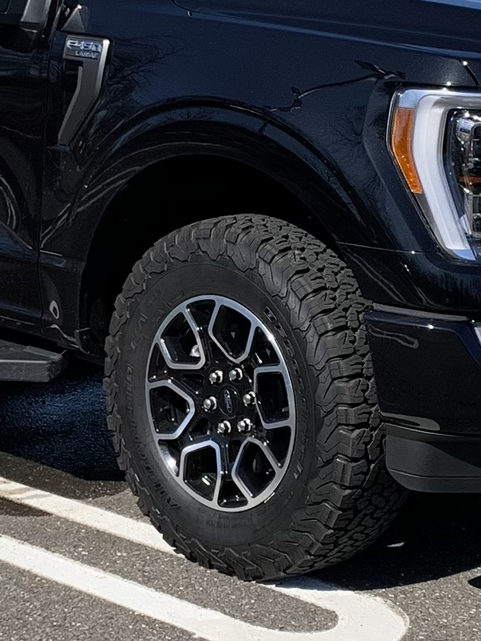 photo 2 Ford F-150 custom wheels  Factory Lariat Sport Wheels A/T Tires FX4 Expedition 2021 18x, ET , tire size 275/70 R18. x ET