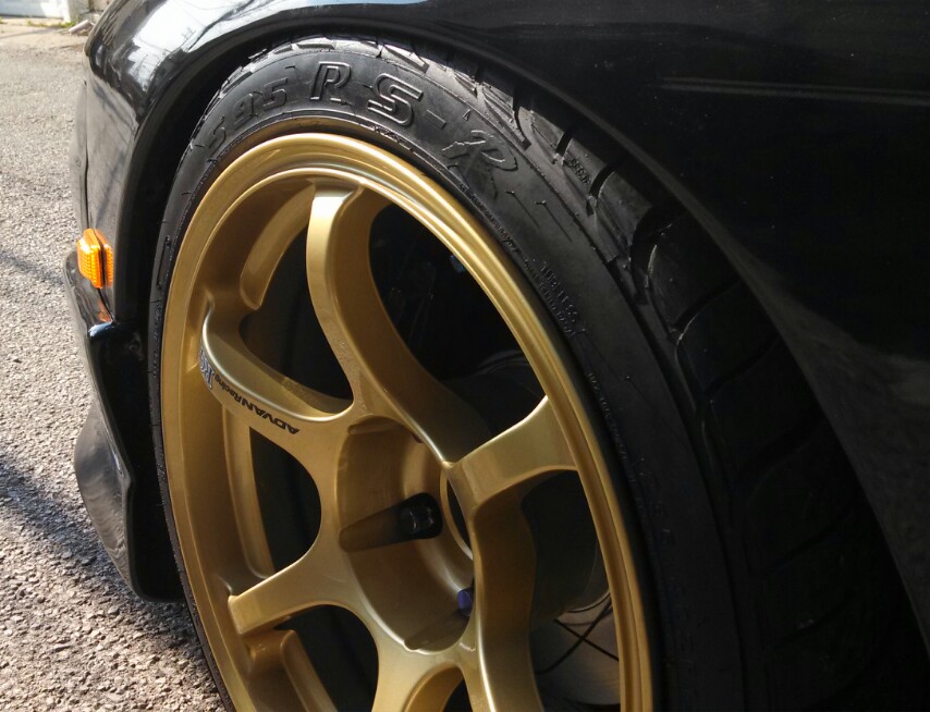 photo 1 Nissan S13 custom wheels Advan RGII 17x9.5, ET +15, tire size 235/40 R17. x ET