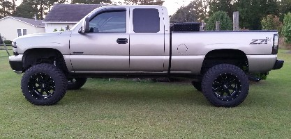 photo 1 Chevrolet Silverado 1500 custom wheels 20x12.0, ET -44, tire size X R20. x ET