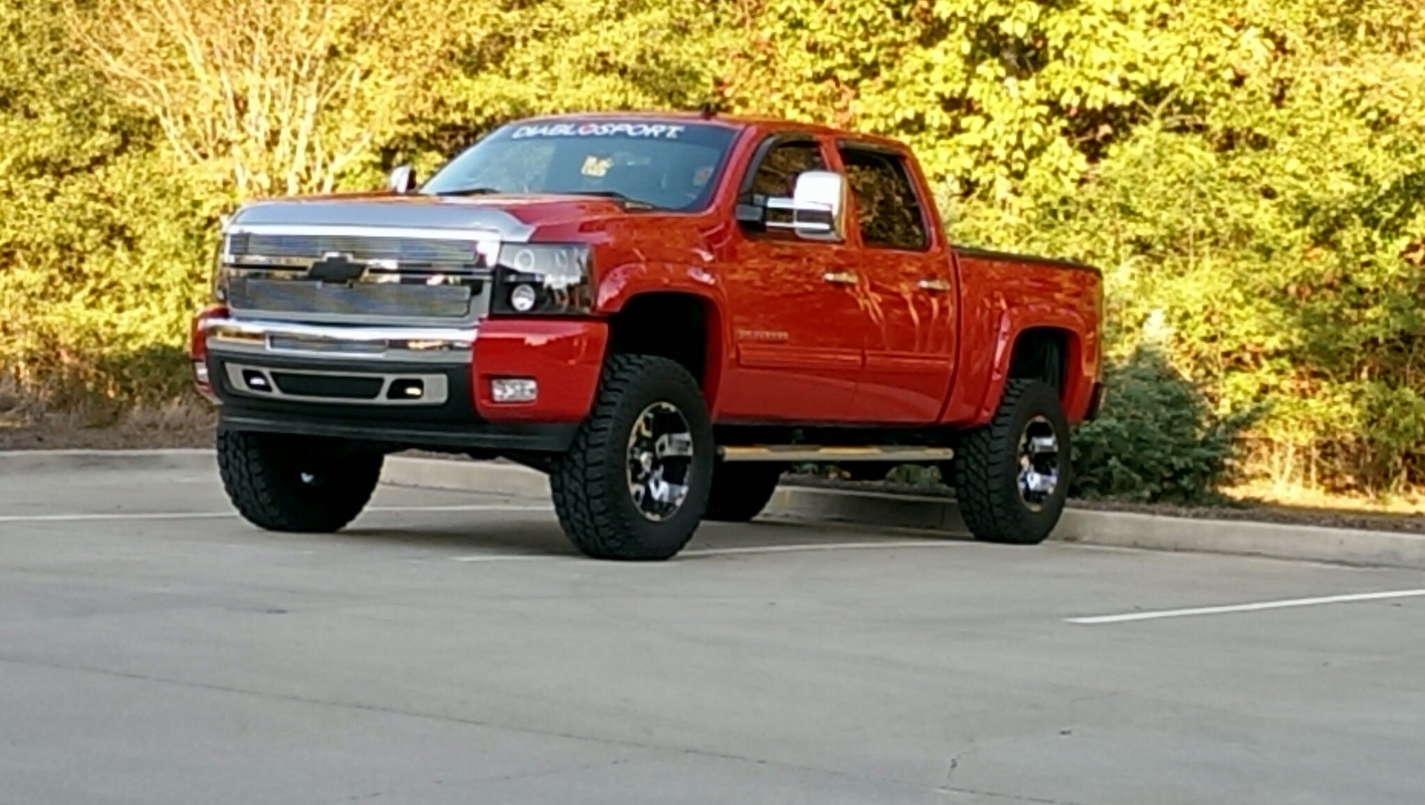 photo 3 Chevrolet Silverado 1500 custom wheels   18x10.0, ET -12, tire size 35X12.5 R18. x ET 