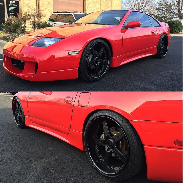 photo 1 Nissan 300ZX 2-seat custom wheels TrafficstarMaya RT5 19x9.0, ET +30, tire size 245/35 R19. 19x10.5 ET+29 275/30 R19