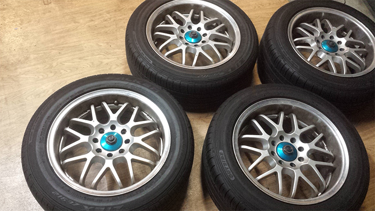 photo 3 Nissan S13 custom wheels Crimson Sparco NS2 16x9.0, ET +32, tire size 205/55 R16. 16x9.0 ET+38 225/50 R16