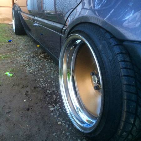 photo 1 Volkswagen Jetta custom wheels Diamond Racing 15x8.0, ET 0, tire size 165/45 R15. 15x10.0 ET0 195/45 R15