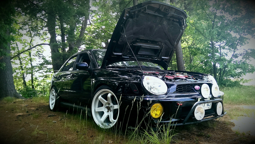 photo 1 Subaru Impreza WRX custom wheels Volk Rays TE37 18x10.0, ET +30, tire size 255/35 R18. x ET