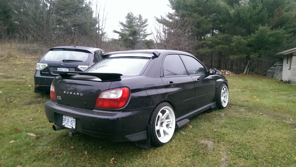 photo 6 Subaru Impreza WRX custom wheels Volk Rays TE37 18x10.0, ET +30, tire size 255/35 R18. x ET