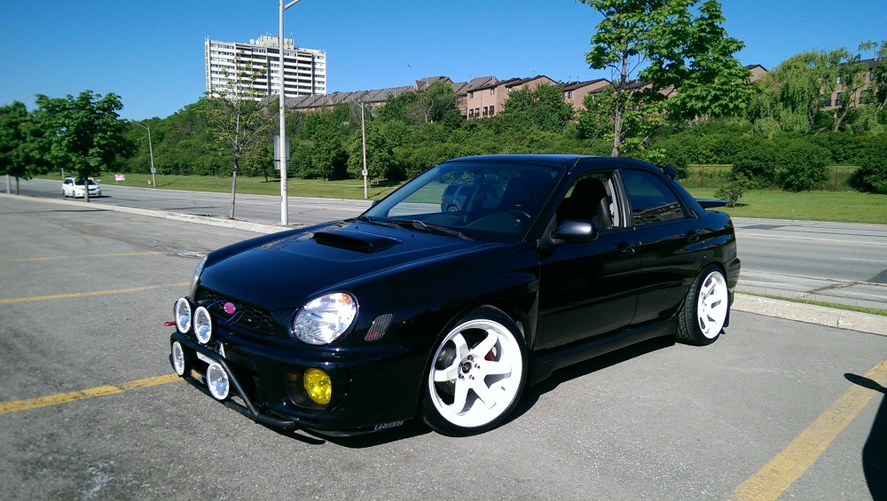 photo 7 Subaru Impreza WRX custom wheels Volk Rays TE37 18x10.0, ET +30, tire size 255/35 R18. x ET