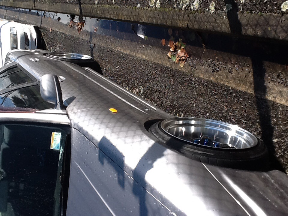 photo 4 Nissan R31-R34 Skyline 4dr custom wheels Touchdown Wheels Unknown 18x10.5, ET +22, tire size 235/40 R18. 18x10.5 ET+22 