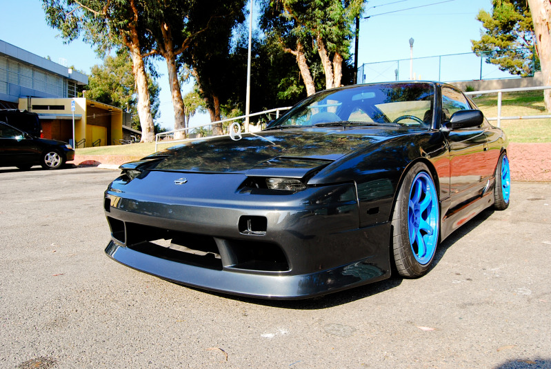 photo 2 Nissan S13 custom wheels Rays Engineering Gramlights 57max 17x9.0, ET +12, tire size 225/45 R17. 17x9.0 ET+2 235/40 R17