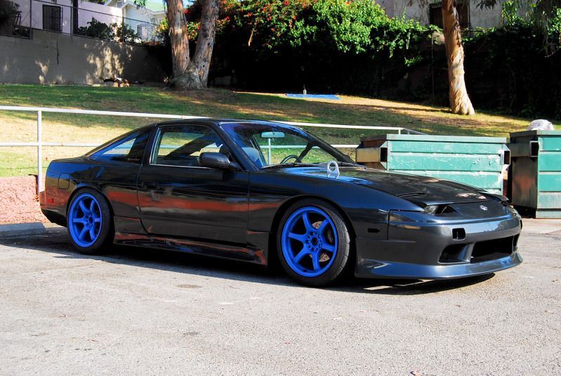 photo 3 Nissan S13 custom wheels Rays Engineering Gramlights 57max 17x9.0, ET +12, tire size 225/45 R17. 17x9.0 ET+2 235/40 R17