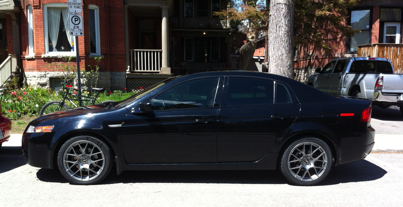 photo 1 Acura TL custom wheels Enkei Raijin 18x8.0, ET +45, tire size 235/40 R18. x ET