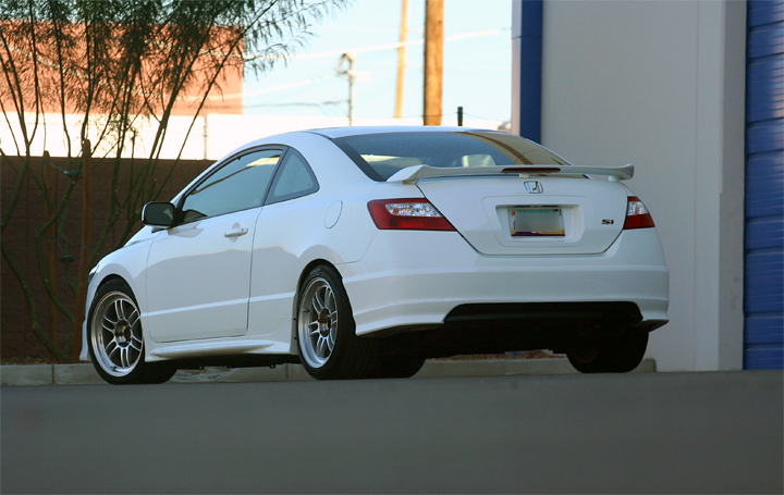 photo 3 Honda Civic custom wheels Enkei RPF1 17x9.0, ET +40, tire size 245/40 R17. x ET