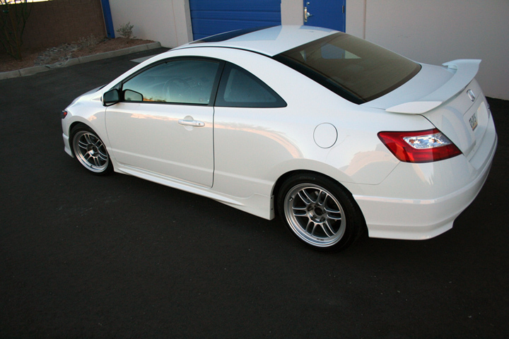 photo 4 Honda Civic custom wheels Enkei RPF1 17x9.0, ET +40, tire size 245/40 R17. x ET