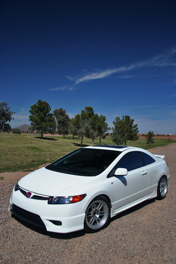 photo 6 Honda Civic custom wheels Enkei RPF1 17x9.0, ET +40, tire size 245/40 R17. x ET