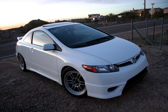 photo 8 Honda Civic custom wheels Enkei RPF1 17x9.0, ET +40, tire size 245/40 R17. x ET