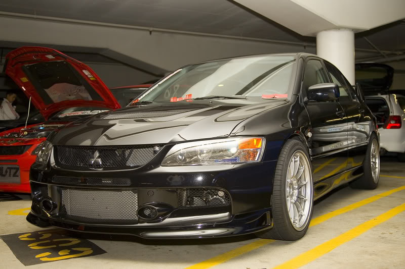 photo 1 Mitsubishi Lancer Evolution custom wheels Enkei  Nt03-m 18x9.5, ET +27, tire size X R18. 18x9.5 ET+37