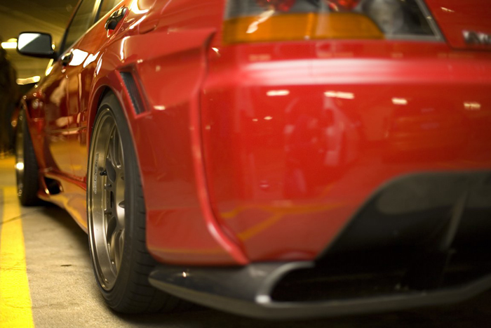 photo 2 Mitsubishi Lancer Evolution custom wheels Volk SE37K 18x10.5, ET +15, tire size X R18. x ET 