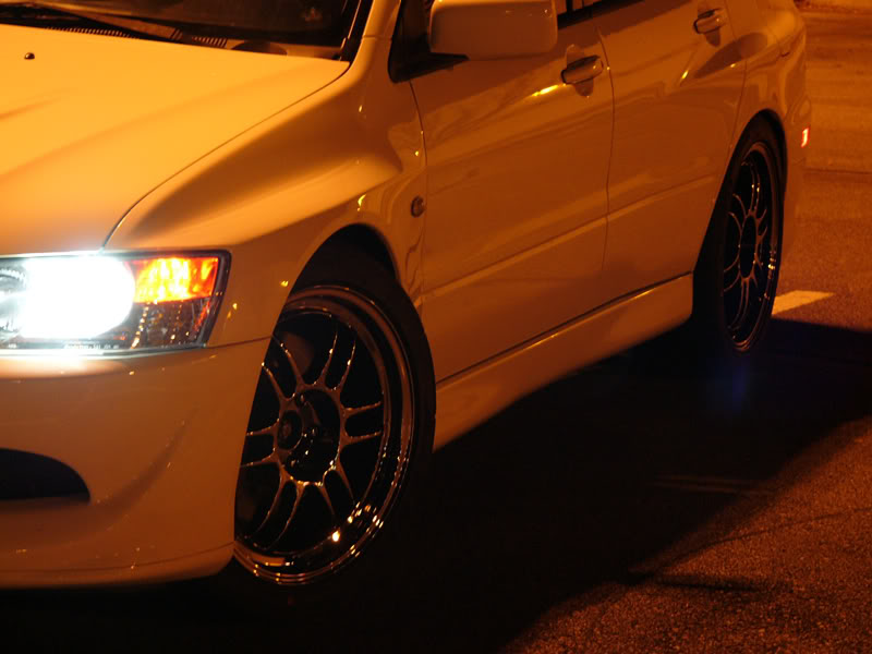 photo 1 Mitsubishi Lancer Evolution custom wheels Enkei RPF1s  18x8.5, ET +30, tire size X R18. x ET 