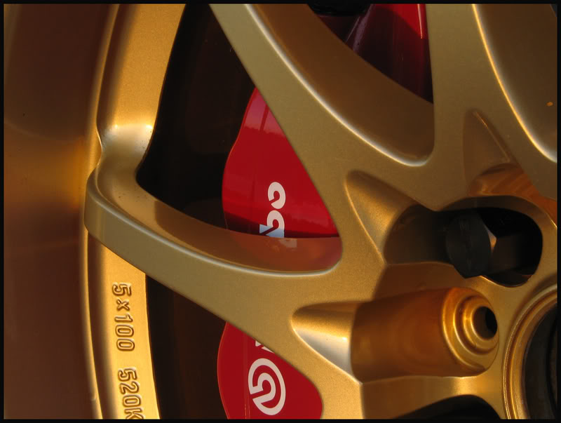 photo 2 Mitsubishi Lancer Evolution custom wheels Volk CE28N 18x9.5, ET +28, tire size 255/35 R18. x ET