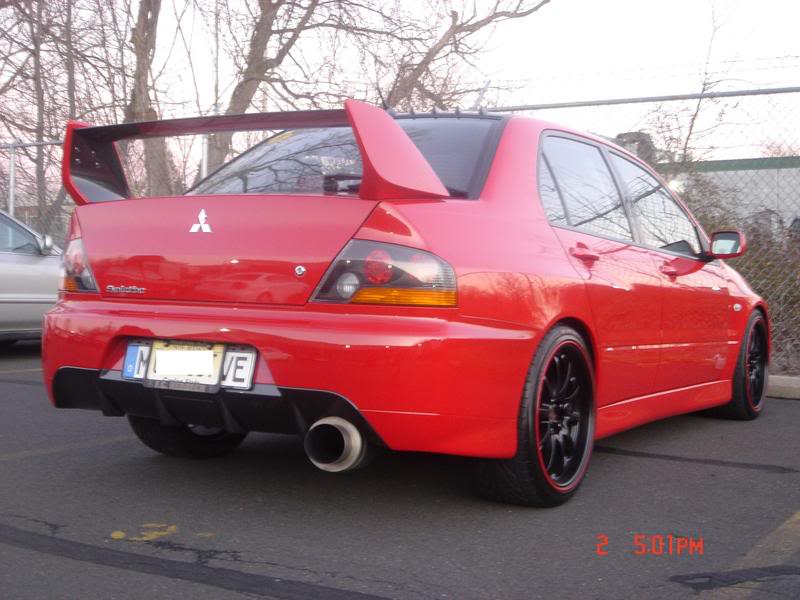 photo 2 Mitsubishi Lancer Evolution custom wheels Volk CE28N 18x9.5, ET +34, tire size X R18. x ET