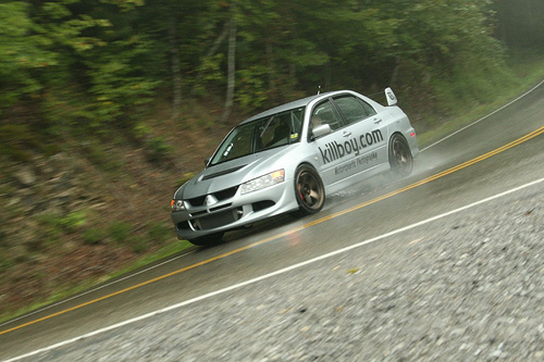 photo 2 Mitsubishi Lancer Evolution custom wheels Rota P45R 18x9.5, ET +30, tire size 275/35 R18. x ET