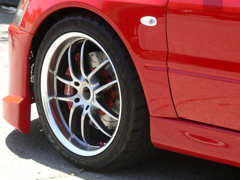 photo 2 Mitsubishi Lancer Evolution custom wheels Work  18x9.0, ET +30, tire size X R18. x ET 