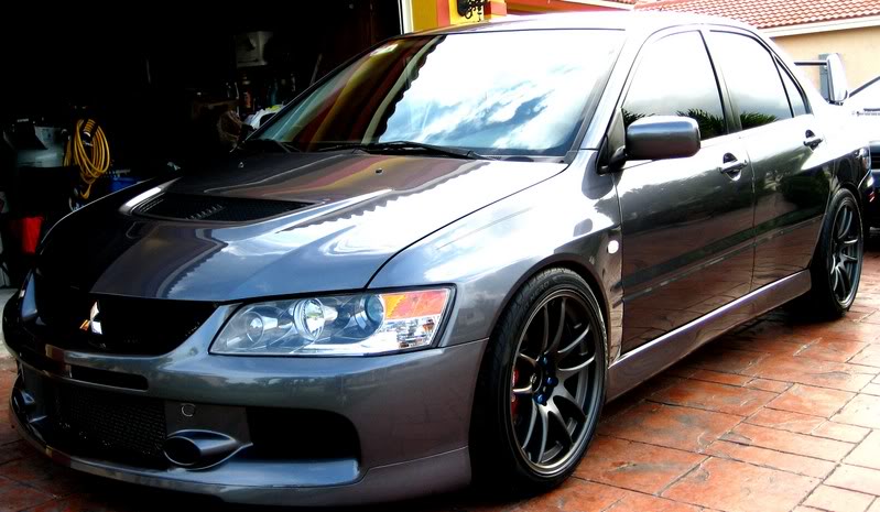 photo 1 Mitsubishi Lancer Evolution custom wheels Work Emotion CR Kai 18x9.5, ET +30, tire size 255/35 R18. x ET