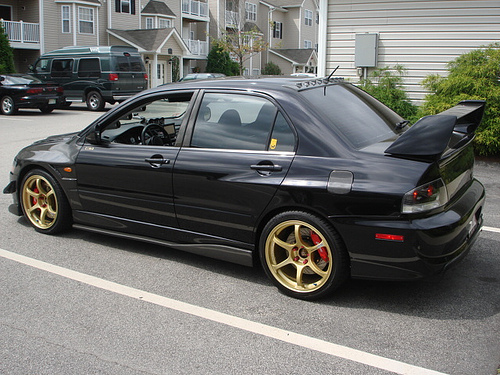 photo 2 Mitsubishi Lancer Evolution custom wheels Advan Racing  RGII 18x9.0, ET +22, tire size 255/35 R18. x ET 