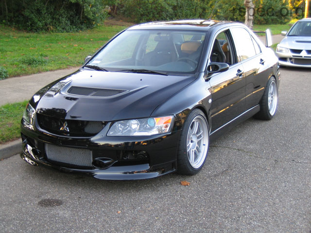 photo 2 Mitsubishi Lancer Evolution custom wheels Enkei RPF1 18x9.5, ET +15, tire size 245/40 R18. x ET