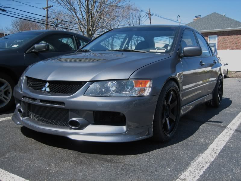 photo 1 Mitsubishi Lancer Evolution custom wheels Volk TE37 18x9.5, ET +22, tire size 245/40 R18. x ET 