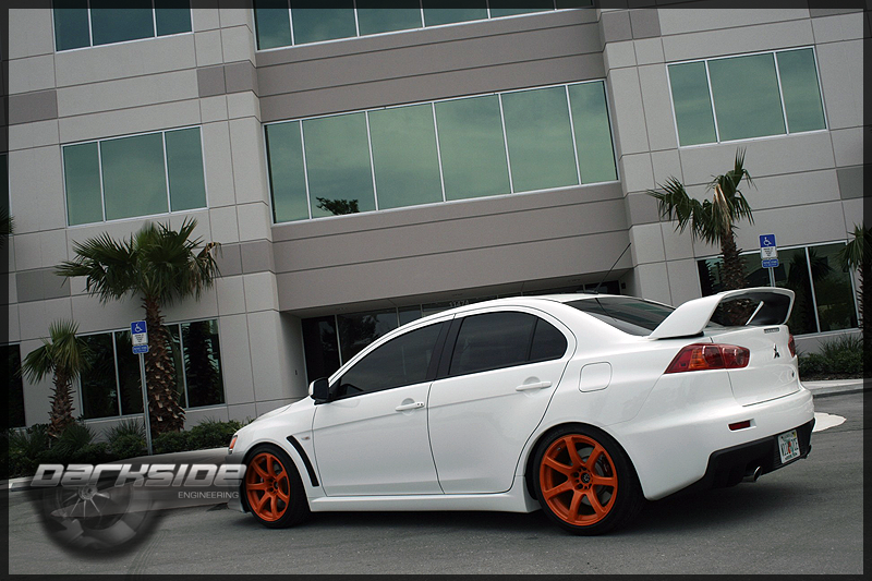 photo 1 Mitsubishi Lancer Evolution custom wheels Work XT7 18x9.5, ET +20, tire size X R18. x ET