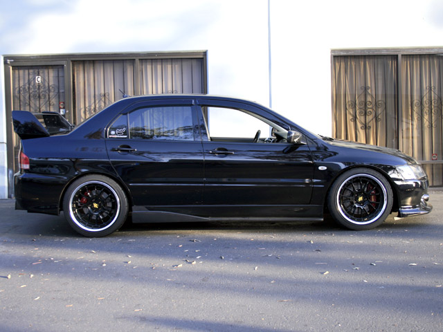 photo 4 Mitsubishi Lancer Evolution custom wheels WORK VS-TX 18x9.5, ET +15, tire size X R18. 18x9.5 ET+26 