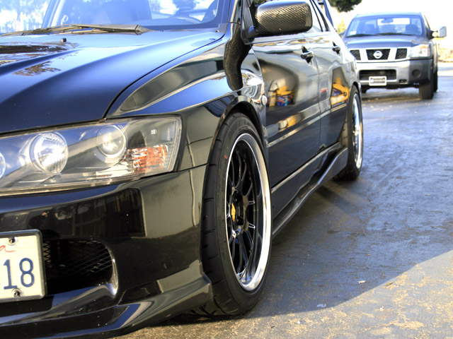 photo 3 Mitsubishi Lancer Evolution custom wheels WORK VS-TX 18x9.5, ET +15, tire size X R18. 18x9.5 ET+26 