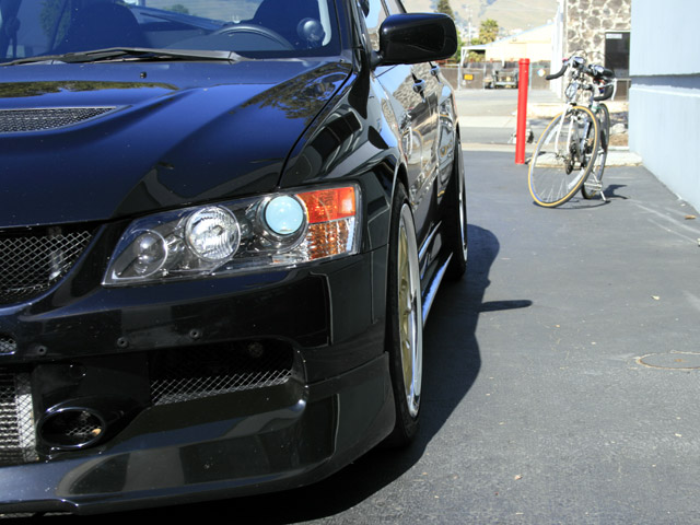 photo 8 Mitsubishi Lancer Evolution custom wheels WORK VS-TX 18x9.5, ET +15, tire size X R18. 18x9.5 ET+26 