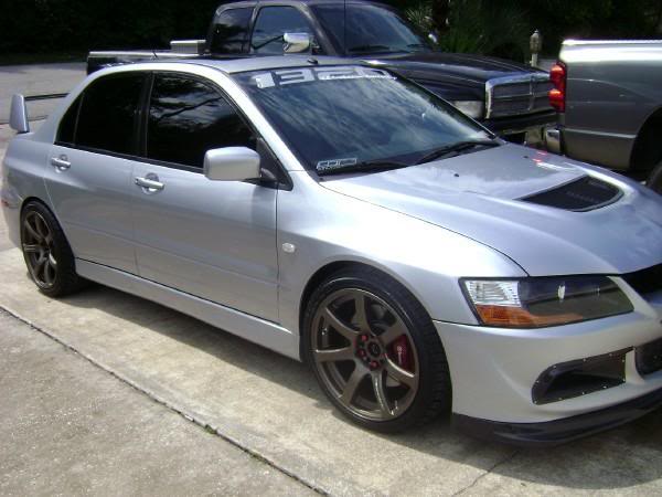 photo 1 Mitsubishi Lancer Evolution custom wheels Work XT-7 18x9.5, ET +20, tire size X R18. 18x9.5 ET+30