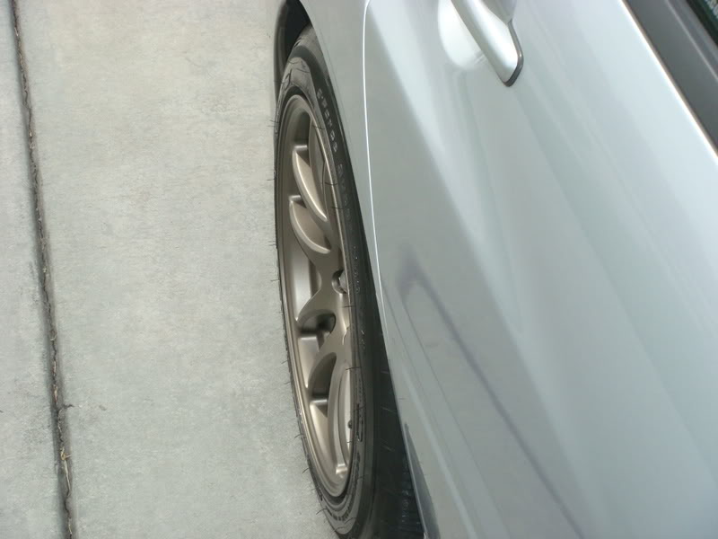 photo 2 Mitsubishi Lancer Evolution custom wheels Work Emotion CR-Kai 17x9.0, ET +17, tire size 245/45 R17. 17x9.0 ET+28