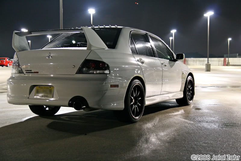 photo 2 Mitsubishi Lancer Evolution custom wheels Volk CE28N 18x9.5, ET +34, tire size 255/35 R18. x ET