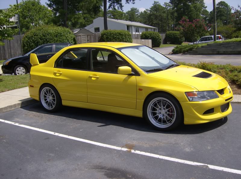 photo 2 Mitsubishi Lancer Evolution custom wheels Enkei NT03+M 18x9.5, ET +14, tire size 265/35 R18. 18x9.5 ET+27