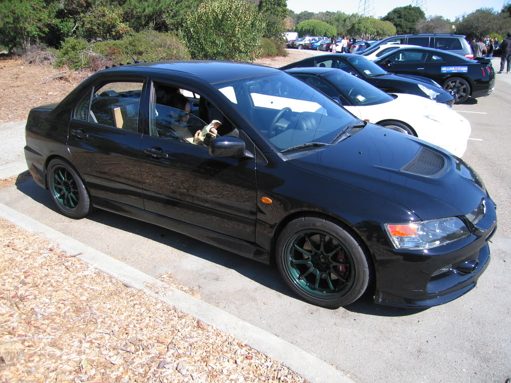 photo 7 Mitsubishi Lancer Evolution custom wheels Rays CE28 17x9.0, ET +22, tire size X R17. 17x9.0 ET+35