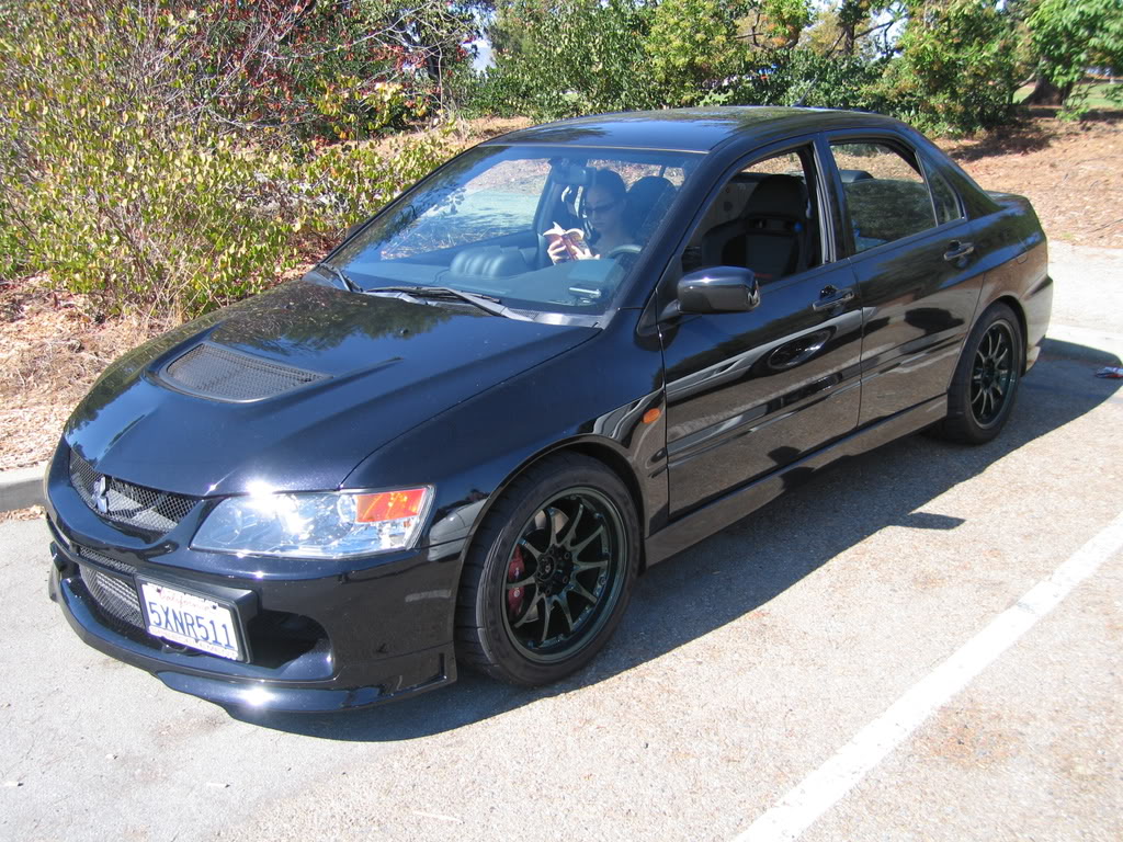 photo 8 Mitsubishi Lancer Evolution custom wheels Rays CE28 17x9.0, ET +22, tire size X R17. 17x9.0 ET+35