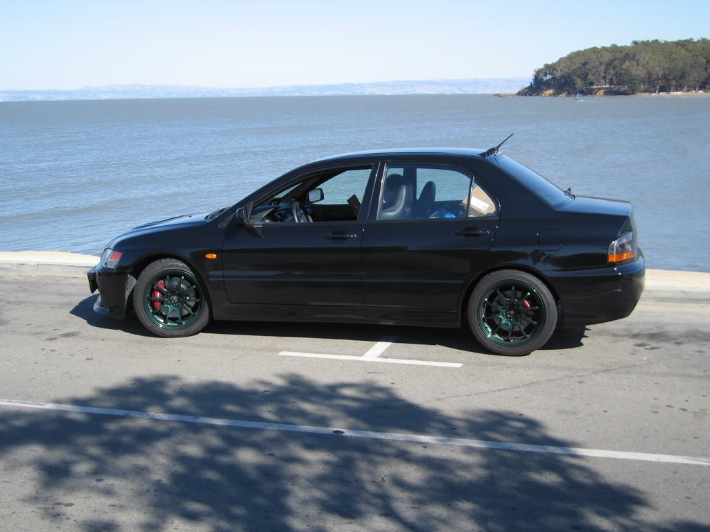 photo 9 Mitsubishi Lancer Evolution custom wheels Rays CE28 17x9.0, ET +22, tire size X R17. 17x9.0 ET+35