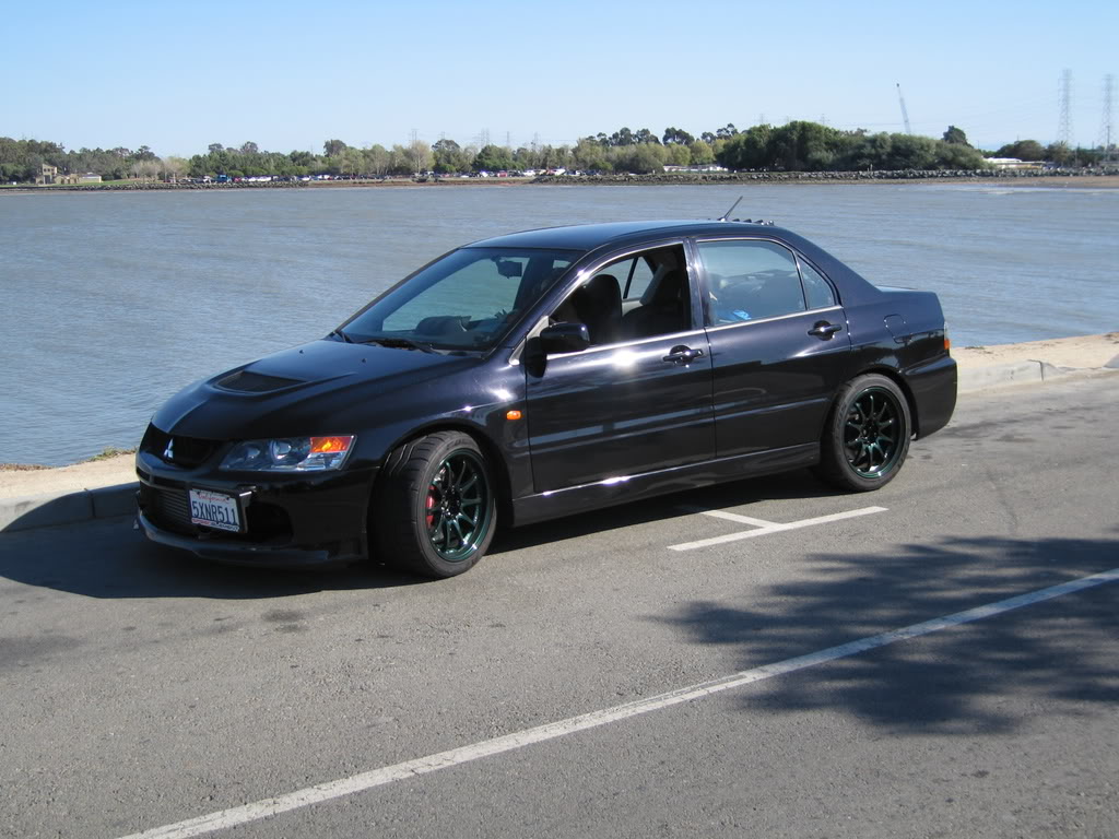 photo 10 Mitsubishi Lancer Evolution custom wheels Rays CE28 17x9.0, ET +22, tire size X R17. 17x9.0 ET+35