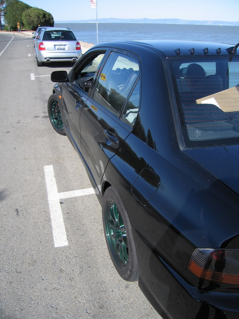 photo 12 Mitsubishi Lancer Evolution custom wheels Rays CE28 17x9.0, ET +22, tire size X R17. 17x9.0 ET+35