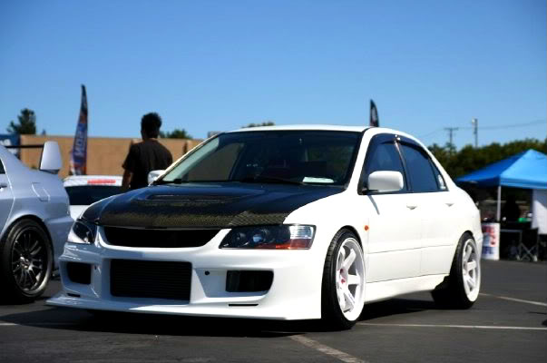 photo 1 Mitsubishi Lancer Evolution custom wheels Volk TE37  18x10.5, ET +15, tire size X R18. x ET 