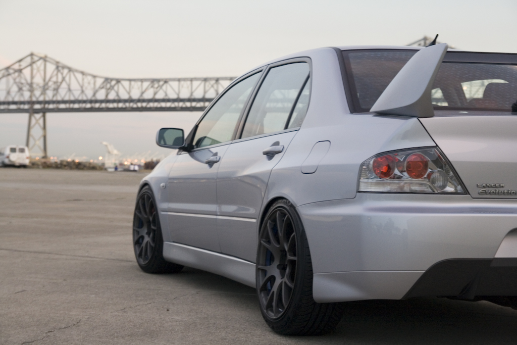 photo 2 Mitsubishi Lancer Evolution custom wheels Weds SA-67R 18x9.0, ET +20, tire size 235/40 R18. x ET