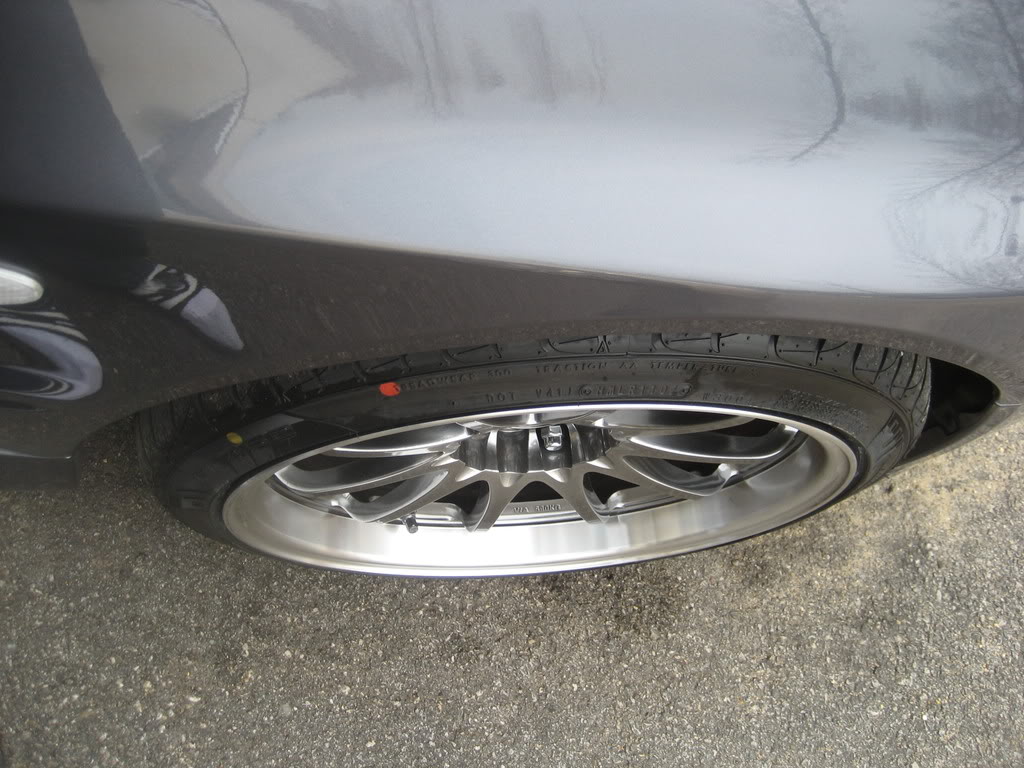 photo 2 Mitsubishi Lancer Evolution custom wheels Volk  CE28N 18x9.5, ET +15, tire size 245/35 R18. x ET